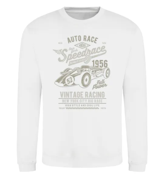 Свитшот Vintage Speedrace Белый фото