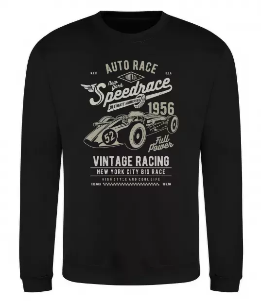 Світшот Vintage Speedrace Чорний фото
