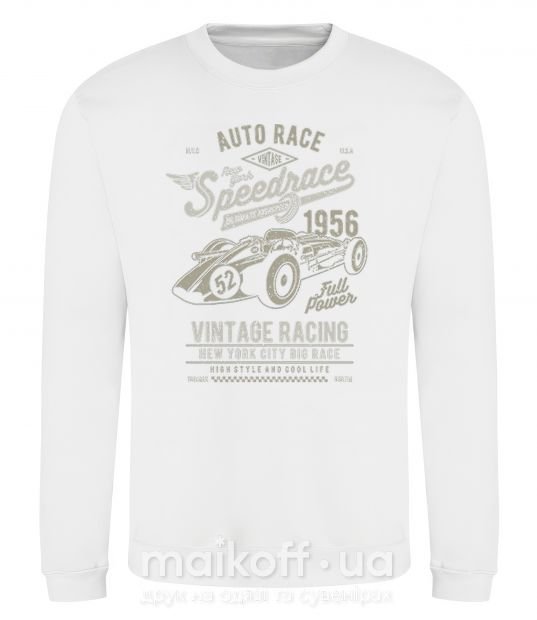 Світшот Vintage Speedrace Білий фото