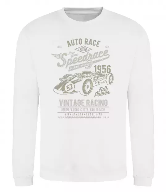 Світшот Vintage Speedrace Білий фото