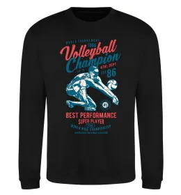 Свитшот Volleyball Champion Черный фото