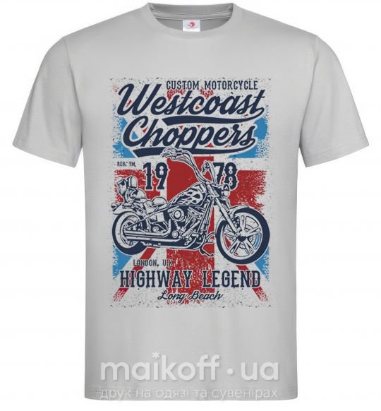 Чоловіча футболка Westcoast Choppers Сірий фото