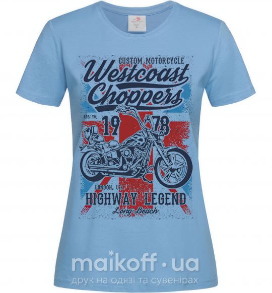 Женская футболка Westcoast Choppers Голубой фото