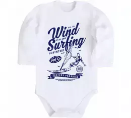 Дитячий бодік Wind Surfing Білий фото