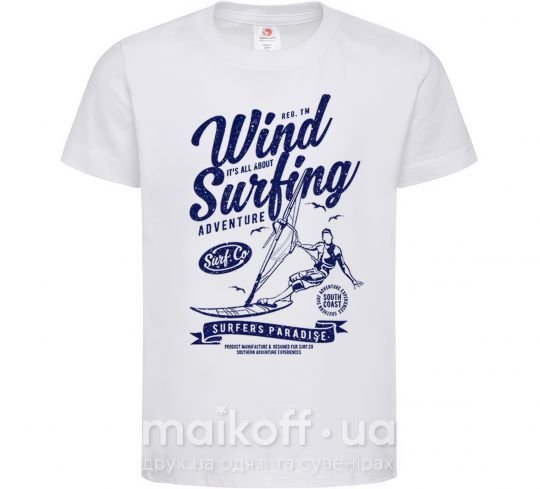 Детская футболка Wind Surfing Белый фото