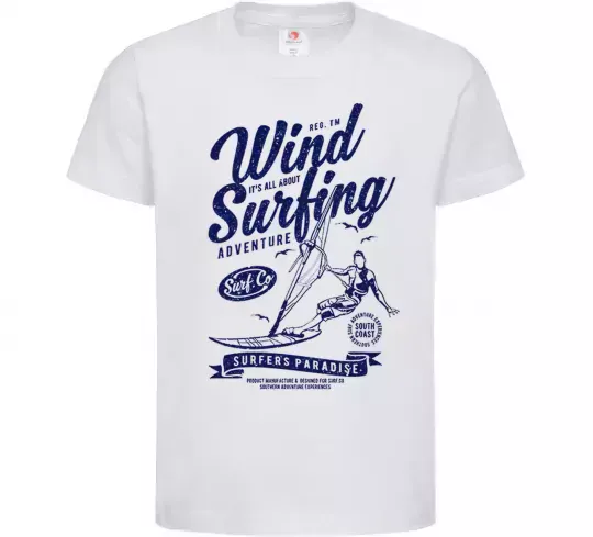 Дитяча футболка Wind Surfing Білий фото