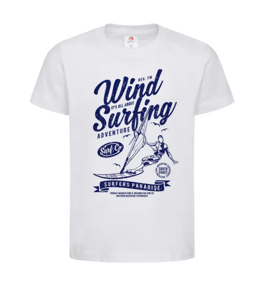 Детская футболка Wind Surfing Белый фото