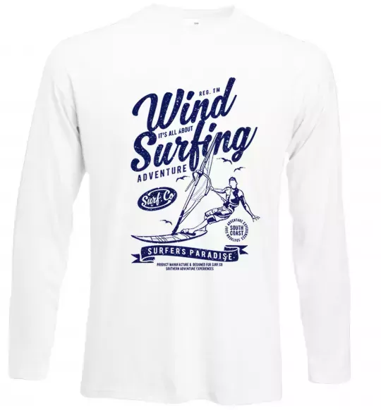Лонгслив Wind Surfing Белый фото