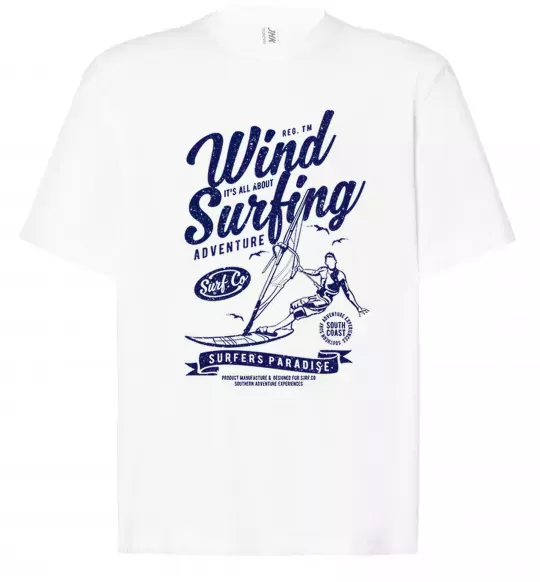 Футболка Оверсайз Wind Surfing Білий фото