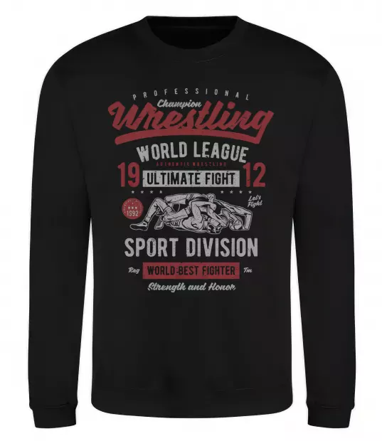 Світшот Wrestling Чорний фото