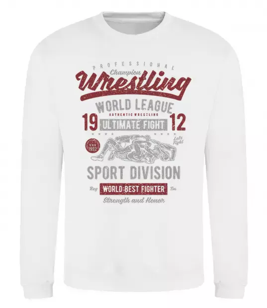 Світшот Wrestling Білий фото