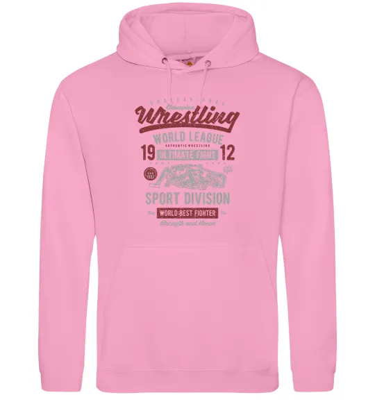 Чоловіча толстовка (худі) Wrestling Рожевий фото