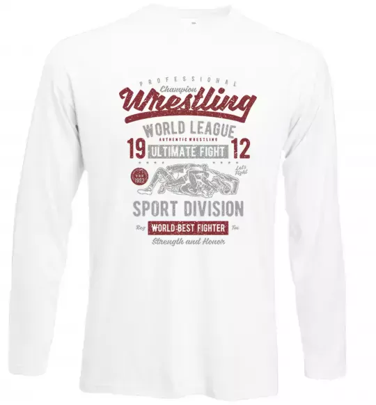 Лонгслів Wrestling Білий фото