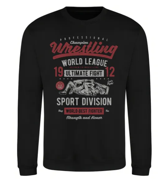Свитшот Wrestling Черный фото