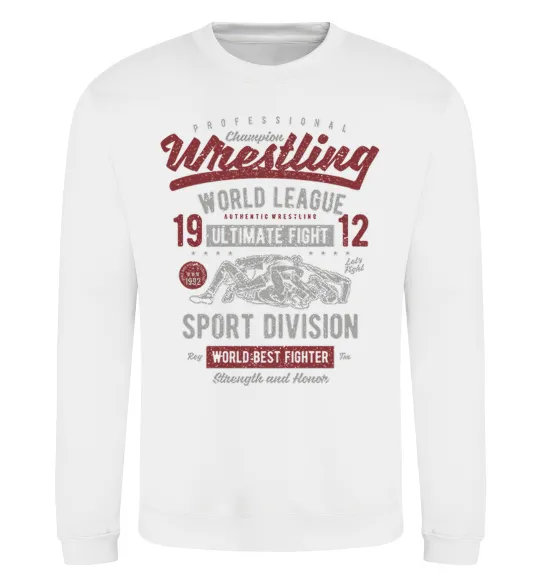Свитшот Wrestling Белый фото