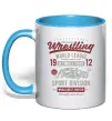 Чашка с цветной ручкой Wrestling Голубой Чашка с цветной ручкой Wrestling Голубой фото