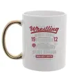 Чашка с цветной ручкой Wrestling Золото Чашка с цветной ручкой Wrestling Золото фото