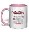Чашка с цветной ручкой Wrestling Нежно розовый Чашка с цветной ручкой Wrestling Нежно розовый фото