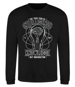 Свитшот The True Sign Of Intelligence