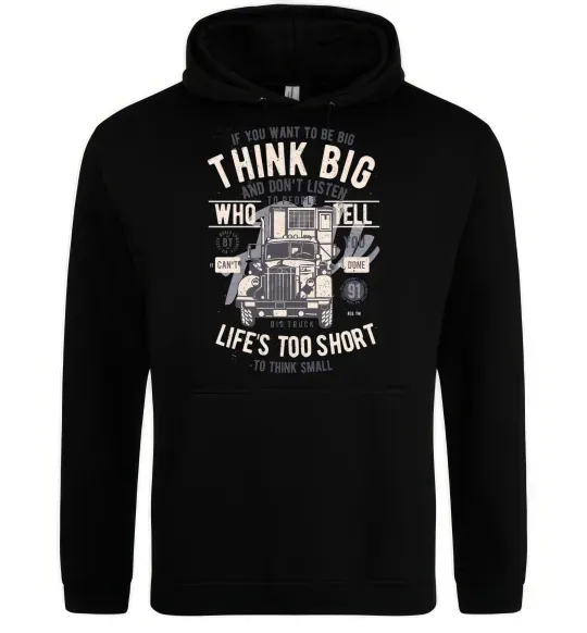 Жіноча толстовка (худі) Think Big Truck Чорний фото