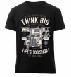 Чоловіча преміум футболка Think Big Truck Чорний фото