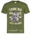 Мужская футболка Think Big Truck Оливковый фото