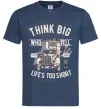 Чоловіча футболка Think Big Truck Темно-синій фото