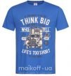 Чоловіча футболка Think Big Truck Яскраво-синій фото