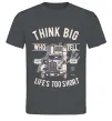 Чоловіча футболка Think Big Truck Графіт фото