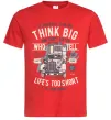 Чоловіча футболка Think Big Truck Червоний фото