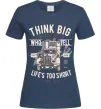 Женская футболка Think Big Truck Темно-синий Женская футболка Think Big Truck Темно-синий фото