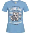 Женская футболка Think Big Truck Голубой Женская футболка Think Big Truck Голубой фото