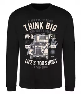 Свитшот Think Big Truck Черный фото
