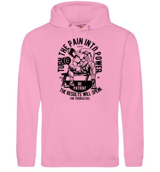 Чоловіча толстовка (худі) Turn The Pain Into Power Рожевий фото