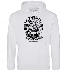 Мужская толстовка (худи) Штурмовик з пресом Черный фото