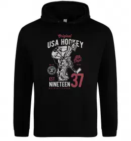 Мужская толстовка (худи) USA Hockey Черный фото