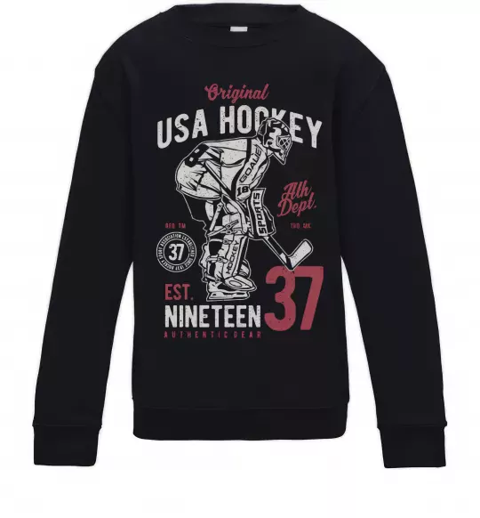 Дитячий світшот USA Hockey Чорний фото