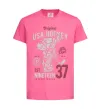 Детская футболка USA Hockey Ярко-розовый фото