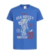 Детская футболка USA Hockey Ярко-синий фото