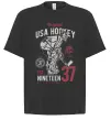 Футболка Оверсайз USA Hockey Черный фото