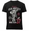 Чоловіча преміум футболка USA Hockey Чорний фото