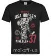Чоловіча футболка USA Hockey Чорний фото