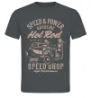 Чоловіча футболка Speed & Power Hotrod Графіт фото