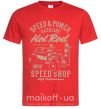 Мужская футболка Speed & Power Hotrod Красный фото