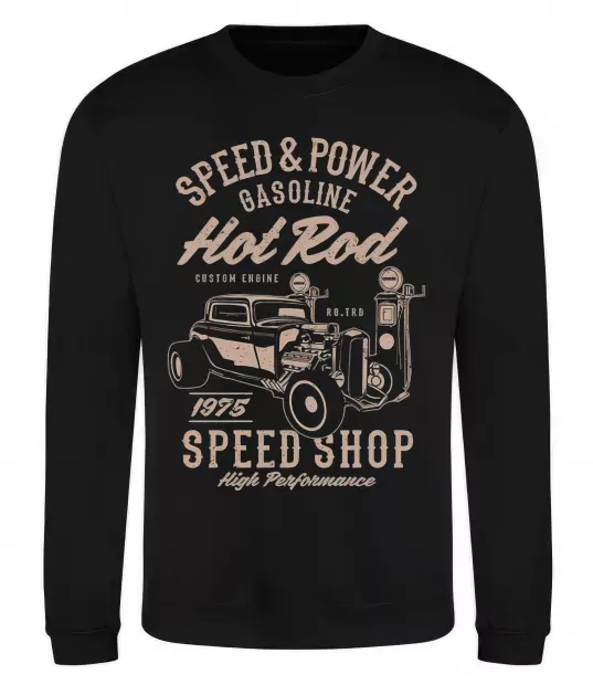 Свитшот Speed & Power Hotrod Черный фото