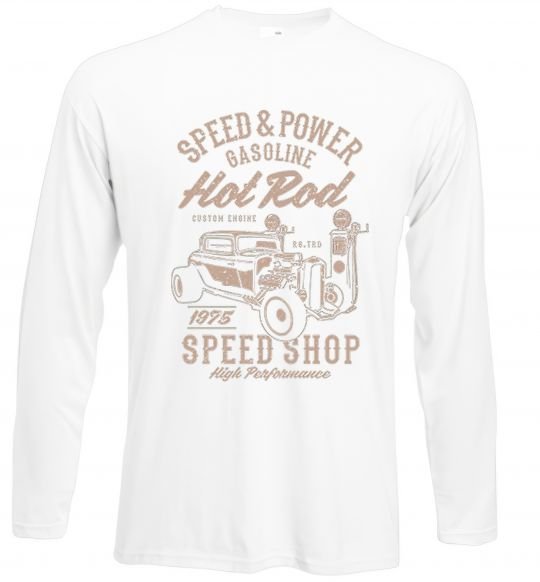 Реглан Speed & Power Hotrod Білий фото