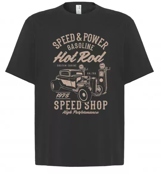 Футболка Оверсайз Speed & Power Hotrod Черный фото