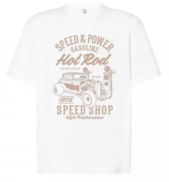 Футболка Оверсайз Speed & Power Hotrod Белый фото