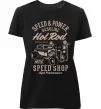 Женская премиум футболка Speed & Power Hotrod Черный фото