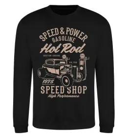 Світшот Speed & Power Hotrod Чорний фото